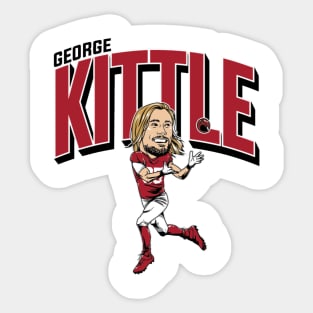 George Kittle Caricature Sticker